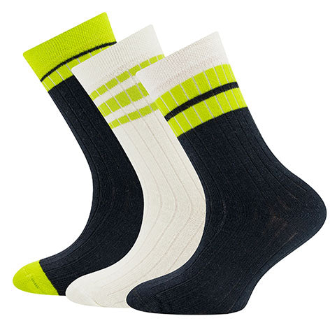 Ewers Socken 3er Pack Rippe/Ringel