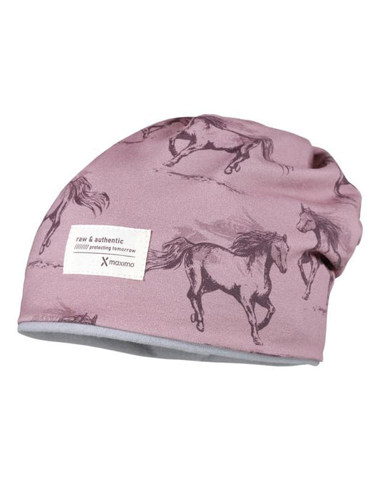 Maximo Mini Beanie bedruckt Jersey Futter ,