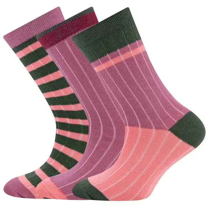 Ewers Socken 3er Pack Rippe/Ringel .