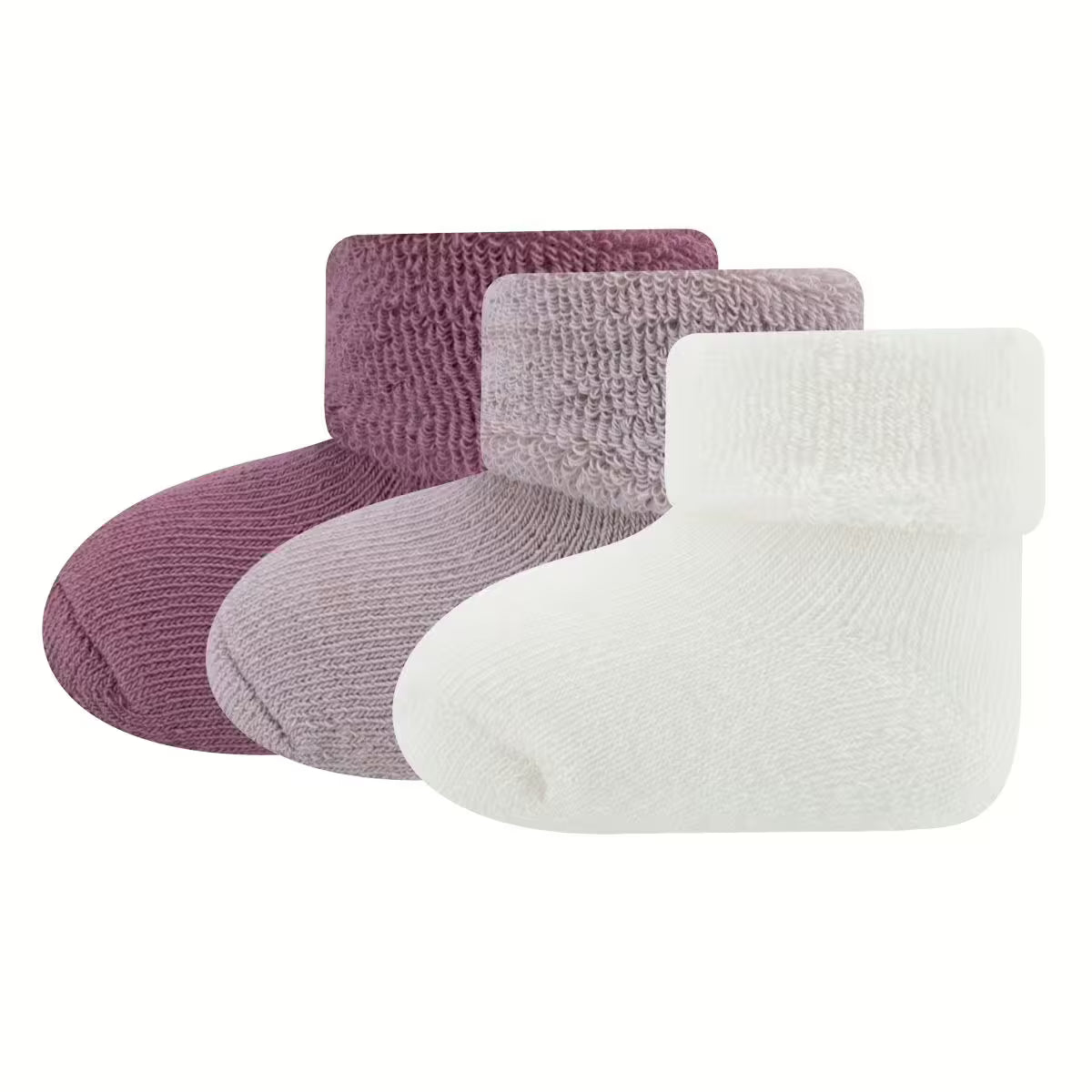 Ewers Babysocken 3er Pack Uni/Ringel Newborn .