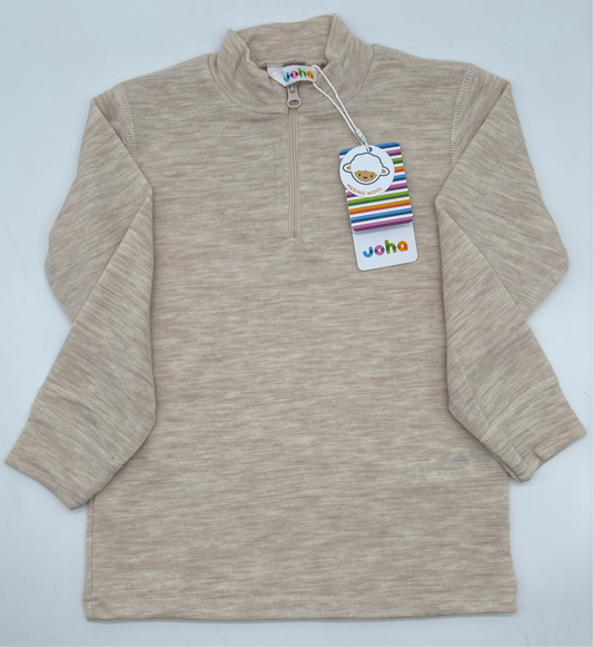 JOHA Blouse w/zipper Pulli Merino