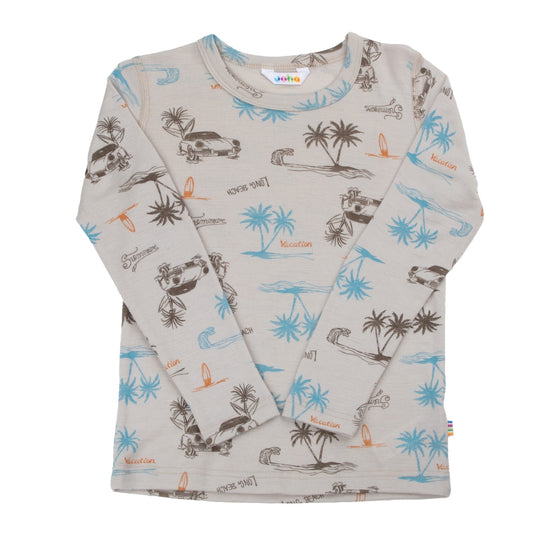 JOHA Blouse w/long sleeves Beach