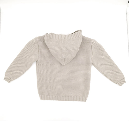 Maximo GOTS Baby- Strickjacke Kapuze, Knöpfe .