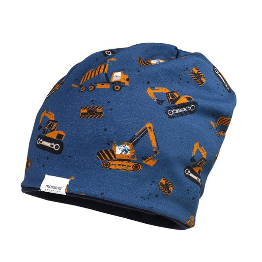 Maximo Mini Beanie bedruckt gerautes Jersey ,