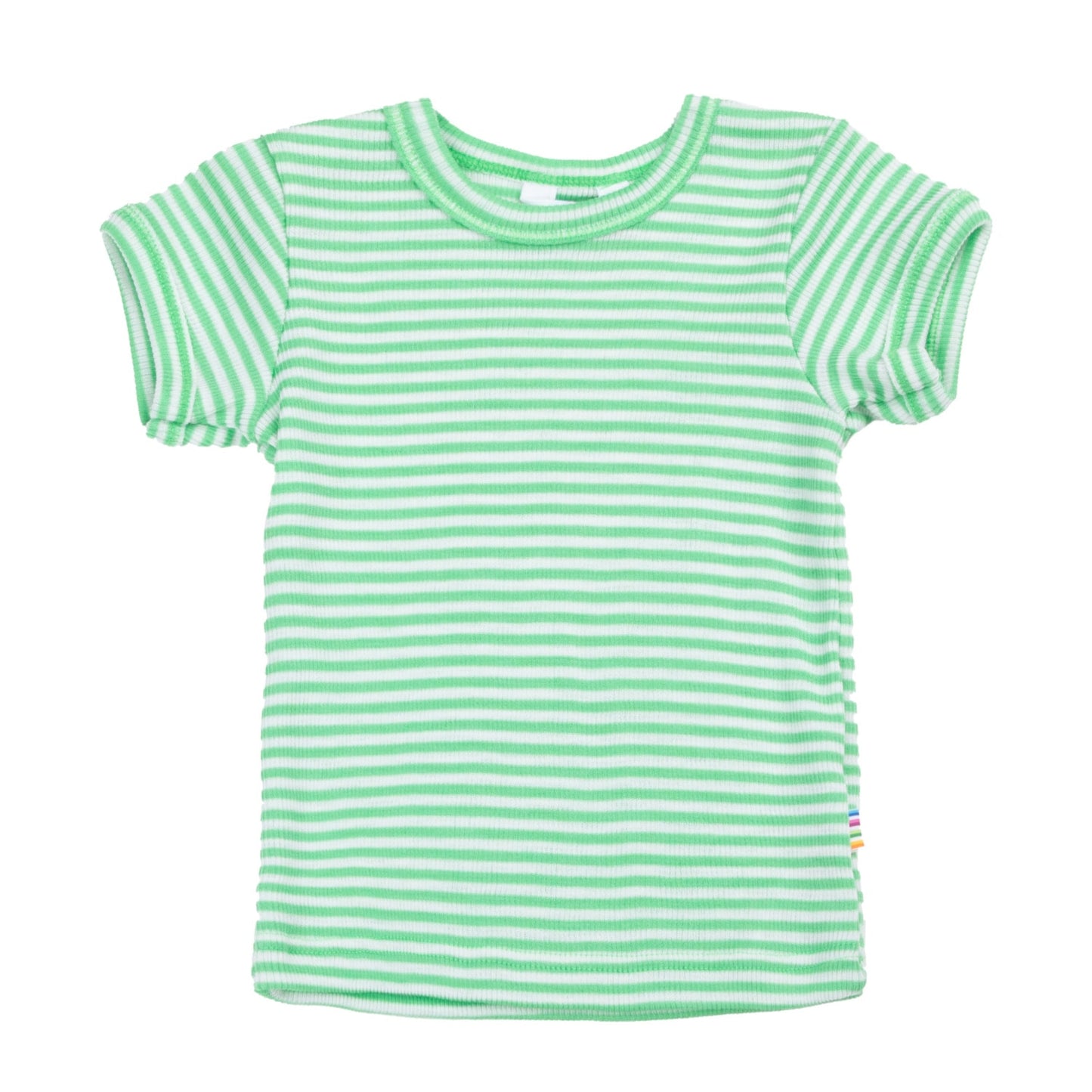 JOHA Blouse w/short sleeves gestreift .