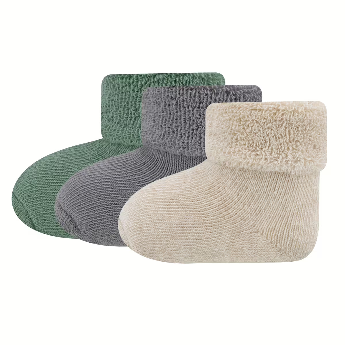 Ewers Babysocken 3er Pack Uni/Ringel Newborn .