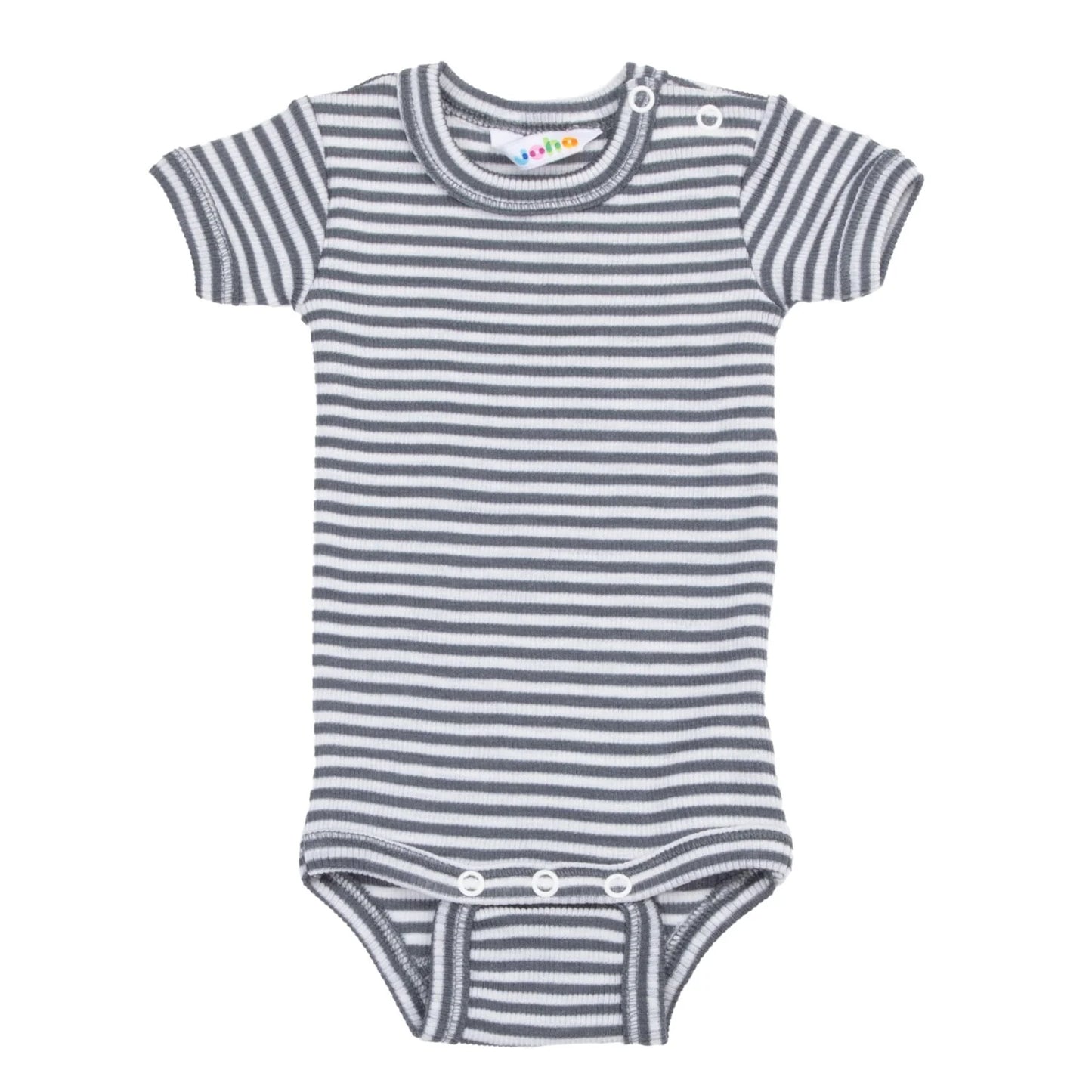 JOHA Body w/short sleeves gestreift .