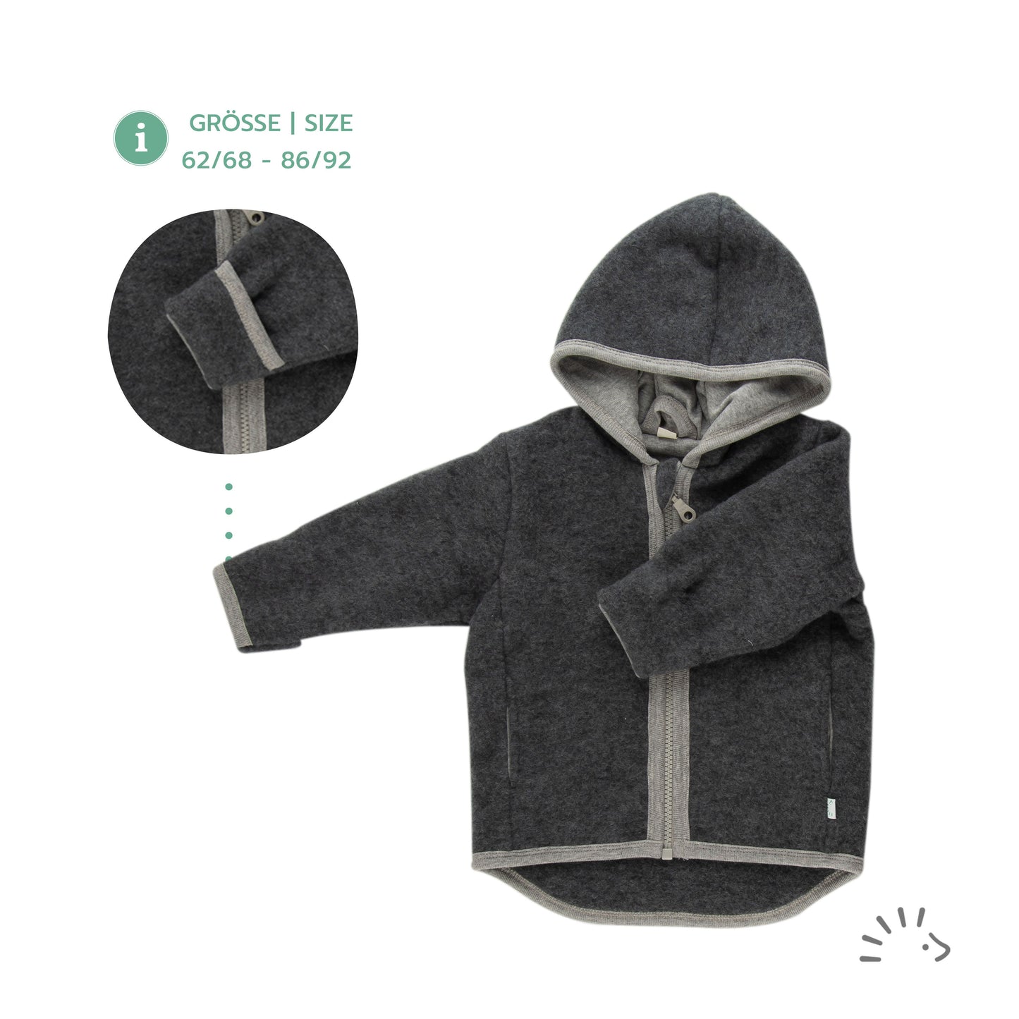 Iobio Jacke Style MILO Wollfleece iobio