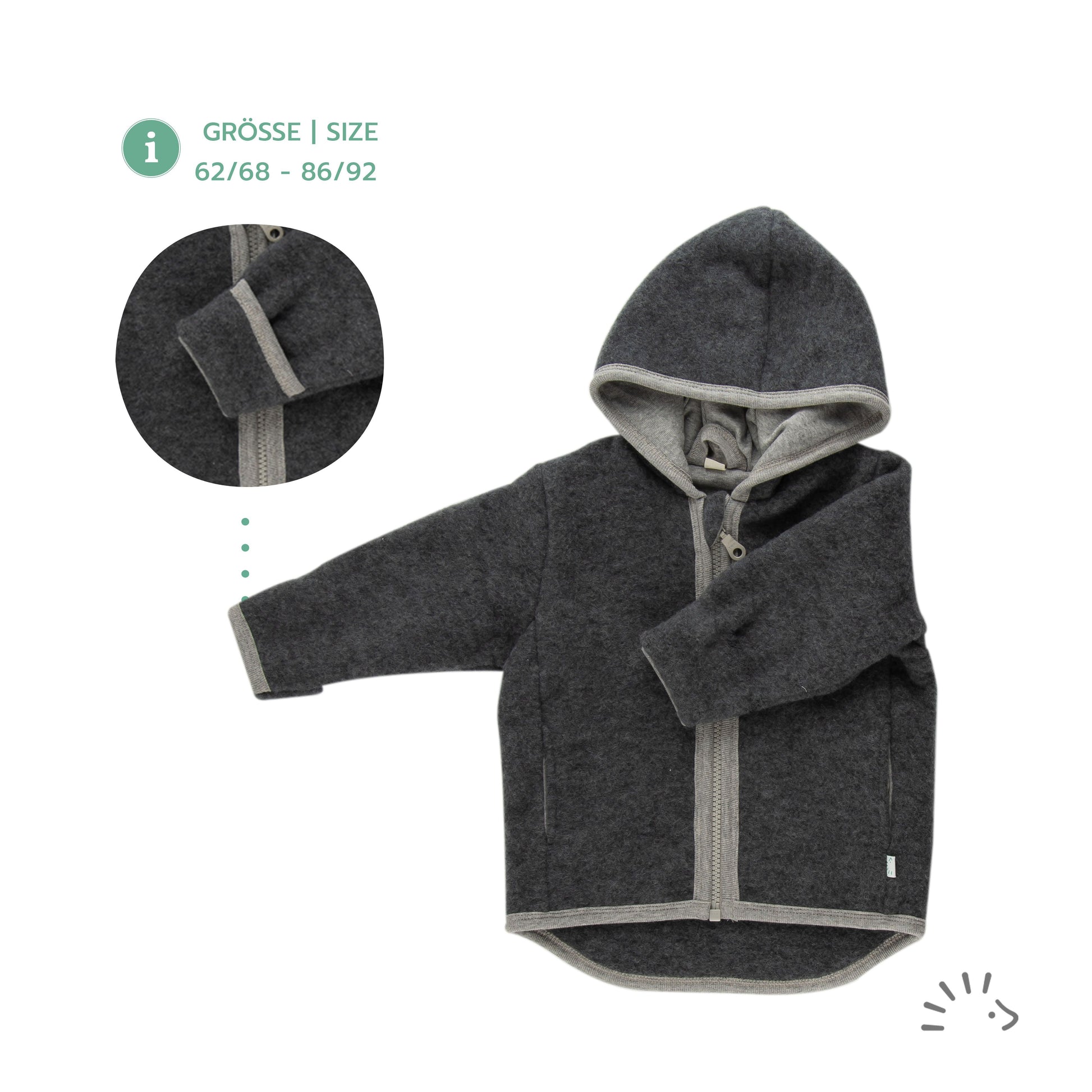 Iobio Jacke Style MILO Wollfleece iobio