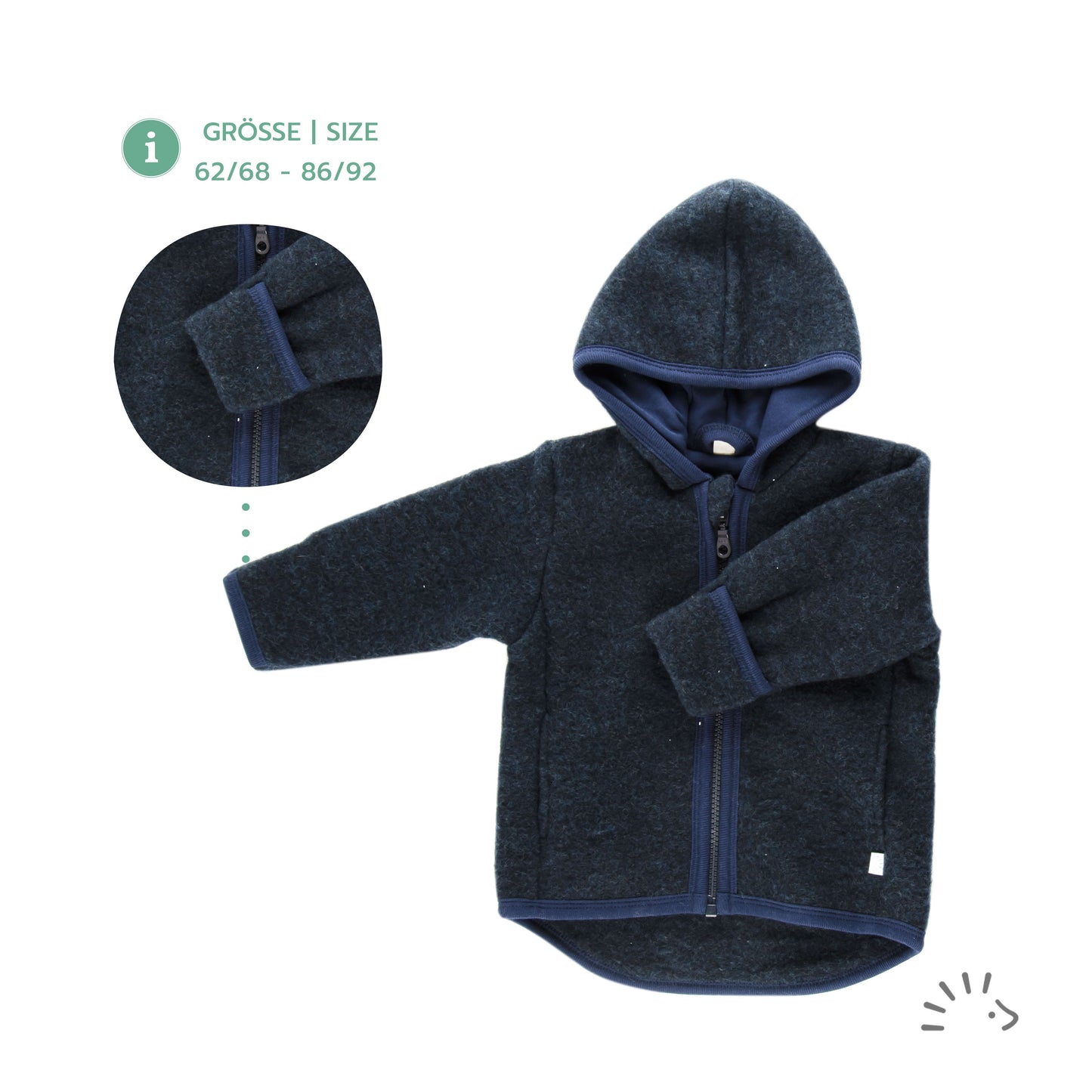 Iobio Jacke Style MILO Wollfleece iobio