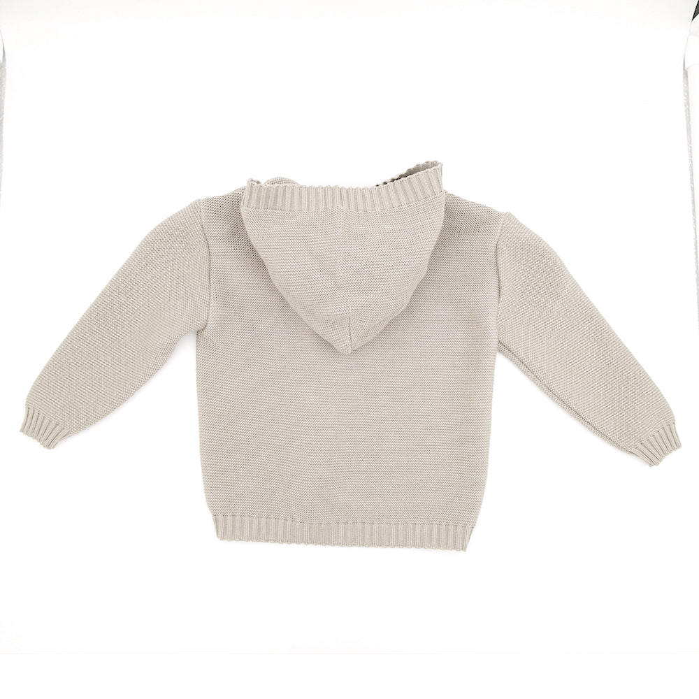 Maximo GOTS Baby- Strickjacke Kapuze, Knöpfe .