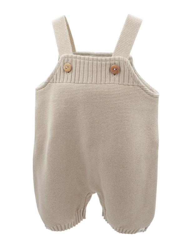 Maximo GOTS Baby-Strickhose Latz, kurzes Bein