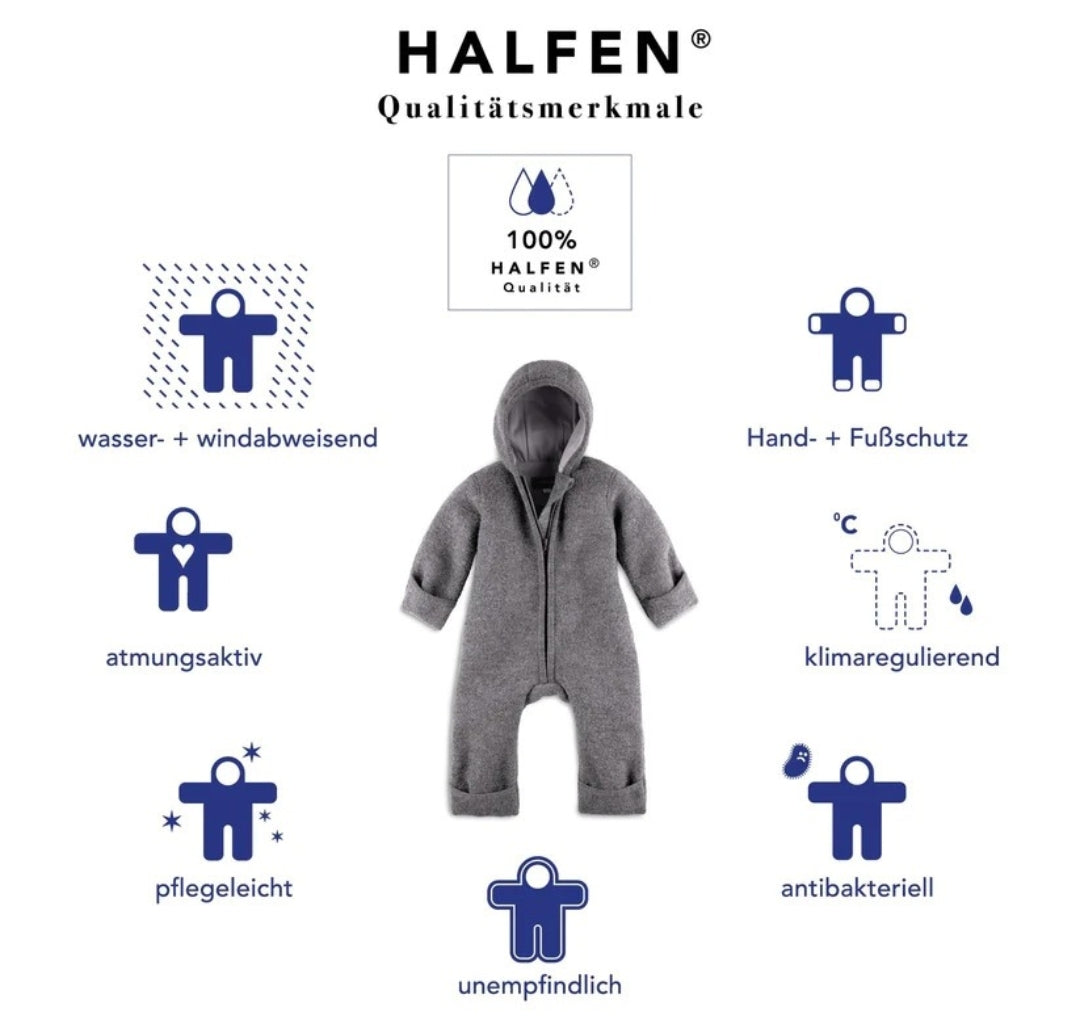Halfen Walk-Dufflecoat mit Reißverschluss